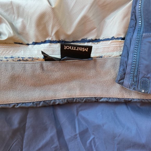 Marmot Rain Jacket with Hoodie Blue Men's Size Large - Picture 11 of 13